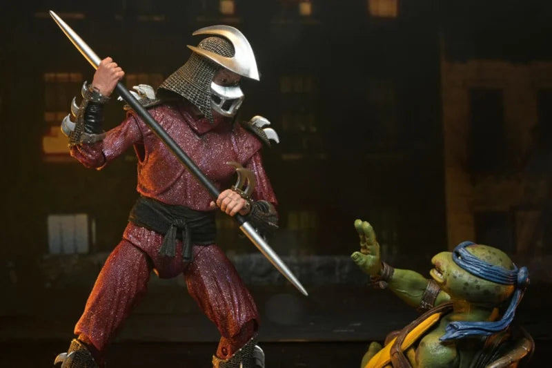 Neca Teenage Mutant Ninja Turtles (1990 Movie) Roof Top Battle Shredder vs Leo