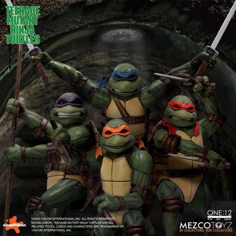 Mezco One 12 collective box set 1/12 Teenage Mutant Ninja Turtles (1990 Movie)