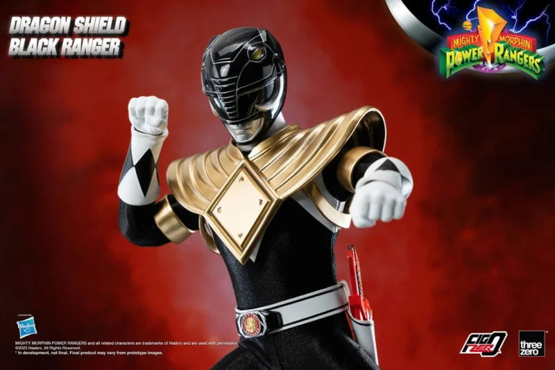 Mighty Morphin Power Rangers FigZero 1/6 Dragon Shield Black Ranger