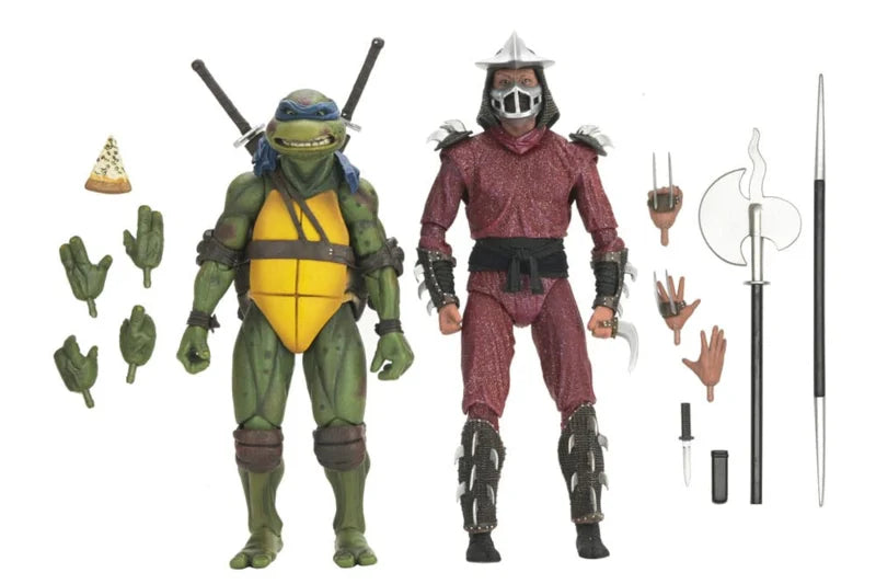 Neca Teenage Mutant Ninja Turtles (1990 Movie) Roof Top Battle Shredder vs Leo