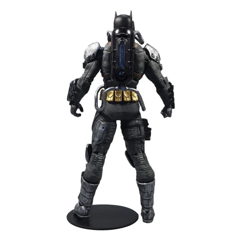 McFarlane Toys DC Multiverse Figura de Acción Batman Traje Hazmat Gold Label con Símbolo de Batman Iluminado