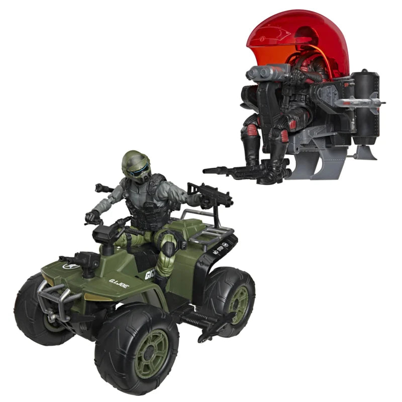 G2085 G.I. Joe Classified Series #218, Snake Eyes & Varmint ATV contre Stealth Viper & Cobra Stealth Flight Pod (Trubble Bubble)