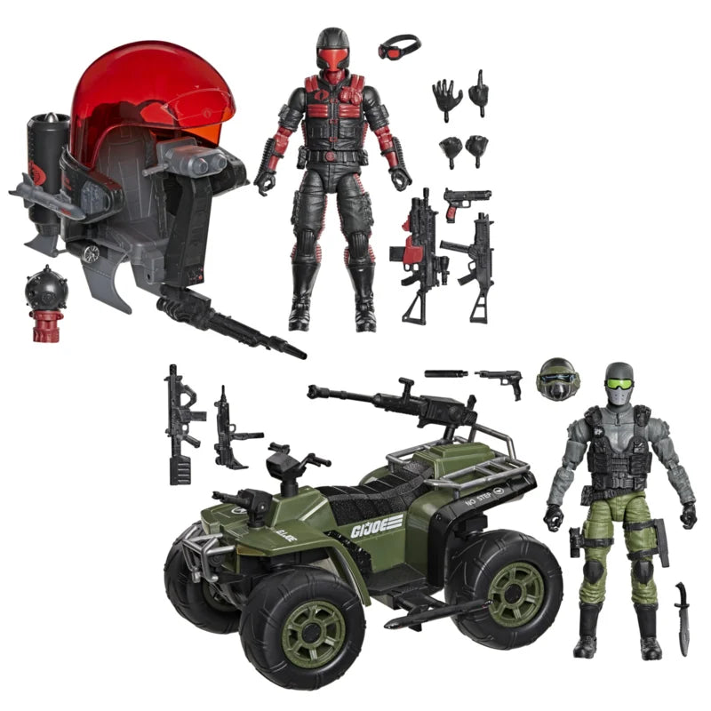 G2085 G.I. Joe Classified Series #218, Snake Eyes & Varmint ATV contre Stealth Viper & Cobra Stealth Flight Pod (Trubble Bubble)