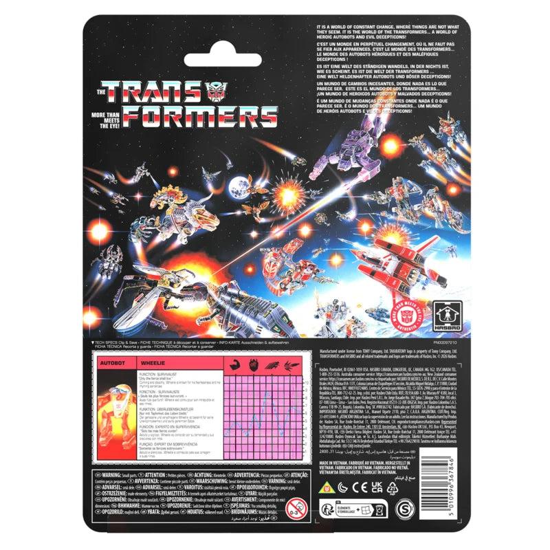 Transformers Retro G1 Autobot Wheelie G2258