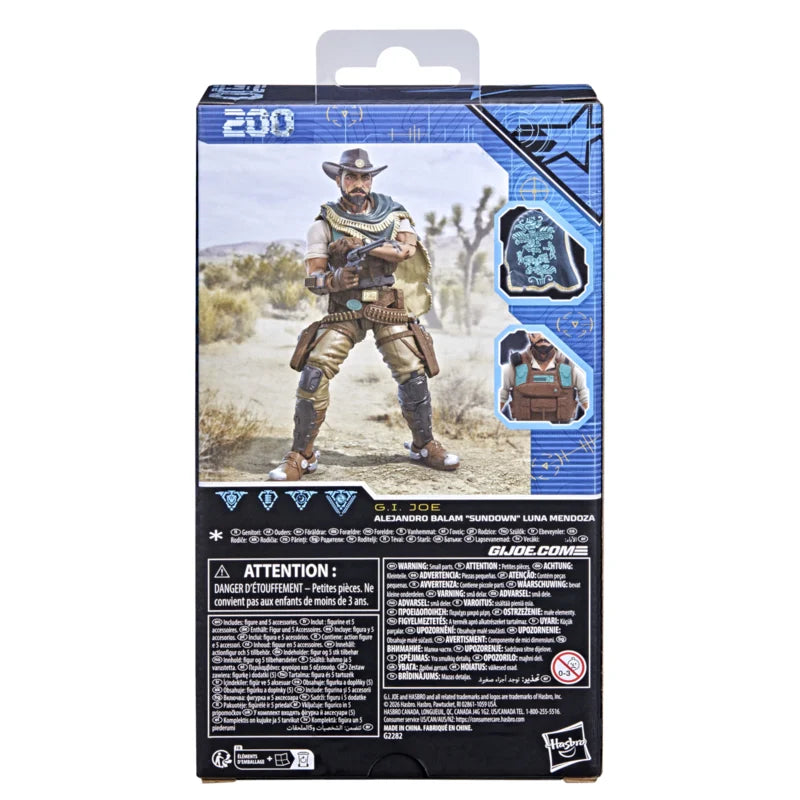 G2282 G.I. Joe Classified Series #200, Alejandro Balam "Sundown" Luna Mendoza