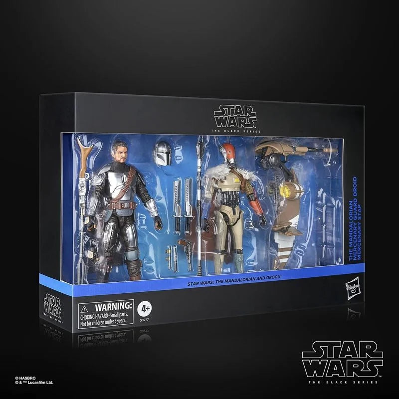 G3277 Star Wars The Black Series The Mandalorian Mercenary Guard Droid and Mercenary STAP