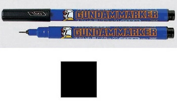 Rotulador Gundam GM-01 Negro punta fina para líneas de panel