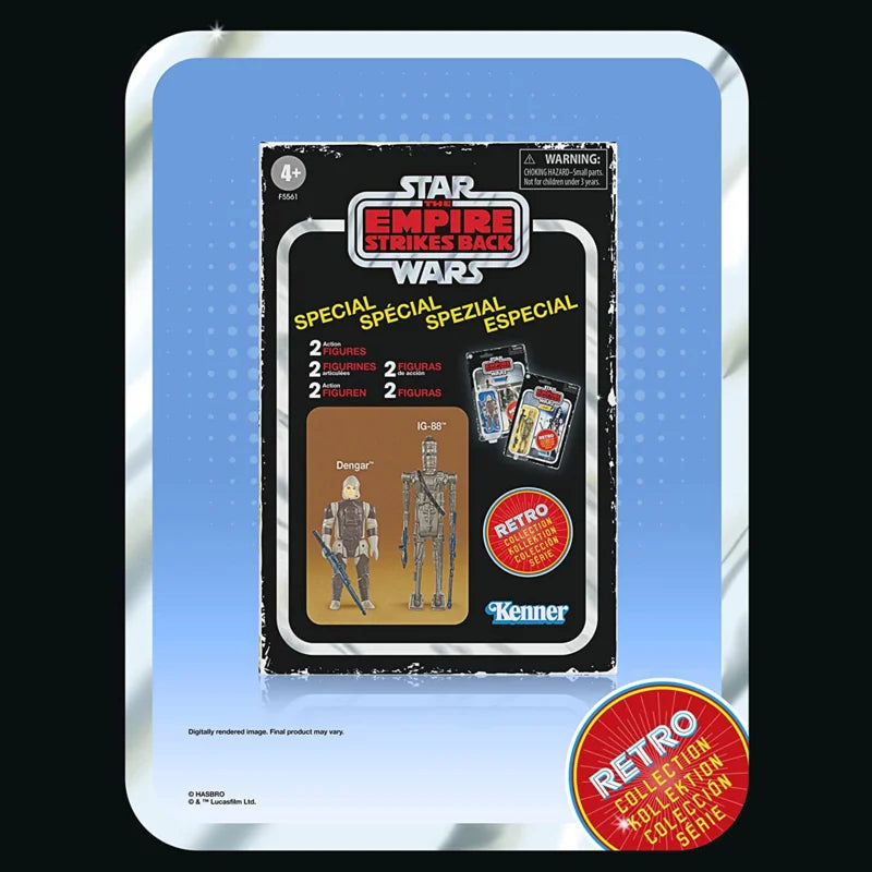 Hasbro Star Wars Retro Collection Lot de 2 chasseurs de primes spéciaux Dengar et IG-88 [F5561]