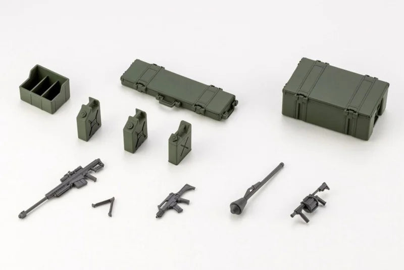 Kit de modelo de plástico Hexa Gear, set de contenedor del ejército, escala 1/24