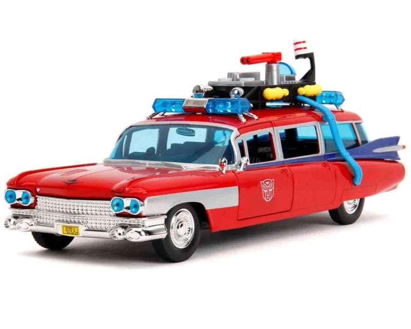 Jada Toys Ghostbusters-Transformers Ecto-1 X Optimus Prime