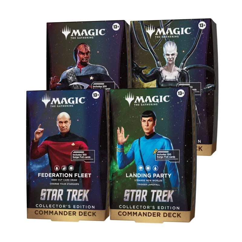Magic: The Gathering Star Trek Collector’s Edition Commander Deck – Set of 4