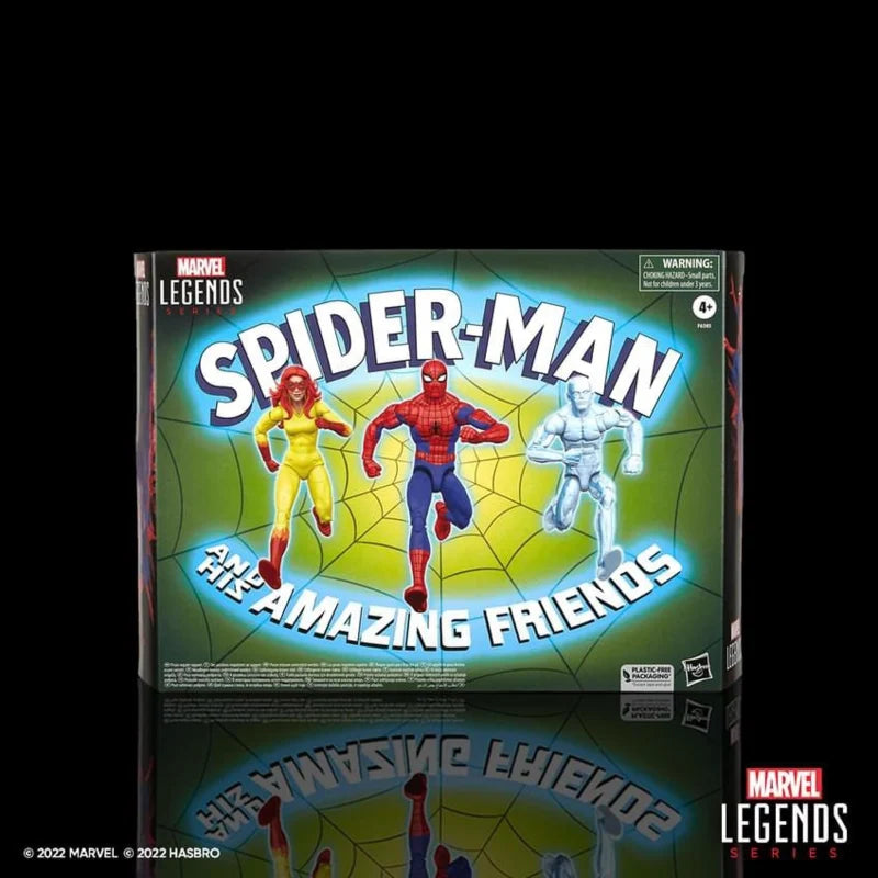 Marvel Legends Spider-Man et ses fantastiques amis – Spider-Man, Iceman et Firestar [Import]