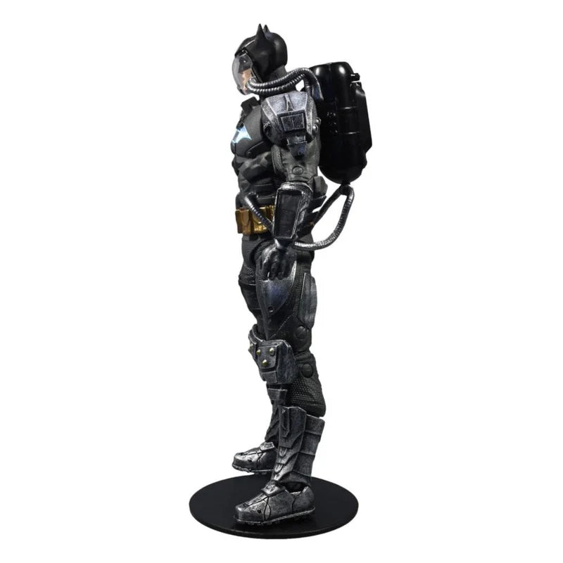 McFarlane Toys DC Multiverse Figura de Acción Batman Traje Hazmat Gold Label con Símbolo de Batman Iluminado