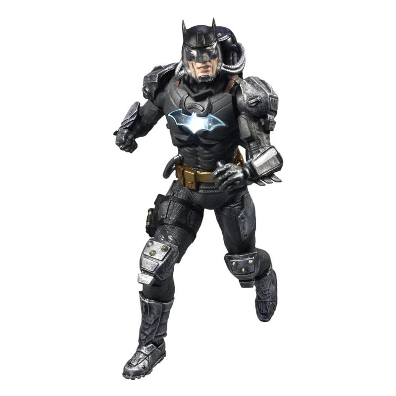 McFarlane Toys DC Multiverse Figura de Acción Batman Traje Hazmat Gold Label con Símbolo de Batman Iluminado