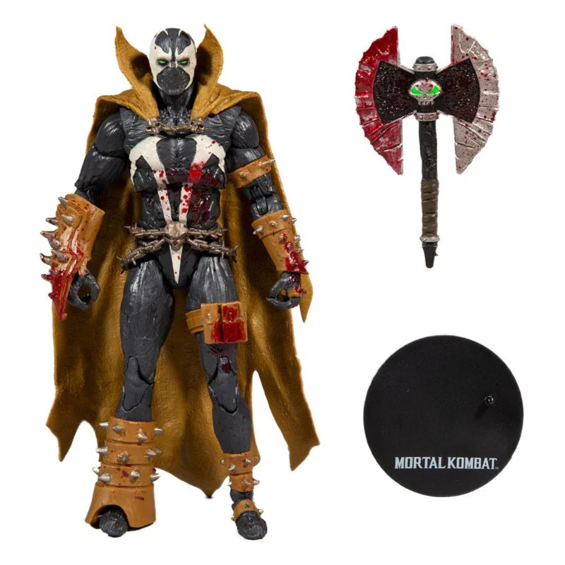 Figurine McFarlane Toys Mortal Kombat 11 Spawn (version ensanglantée classique McFarlane)