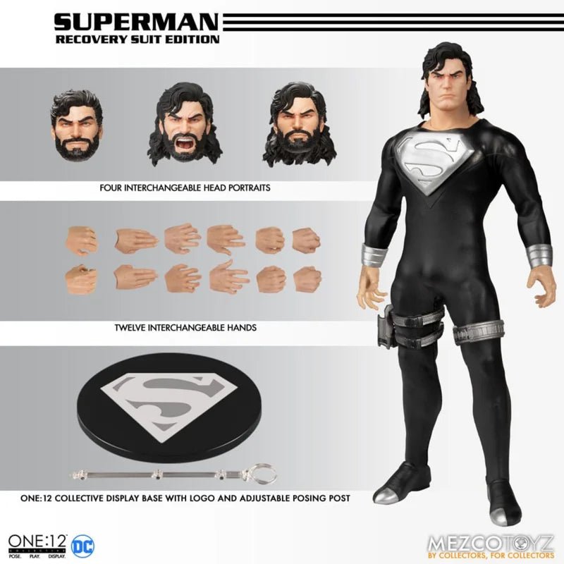 Mezco DC Comics Superman 1/12 (Édition Costume de récupération)
