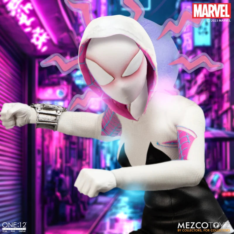 Mezco One 12 Collective Ghost Spider - Preventa