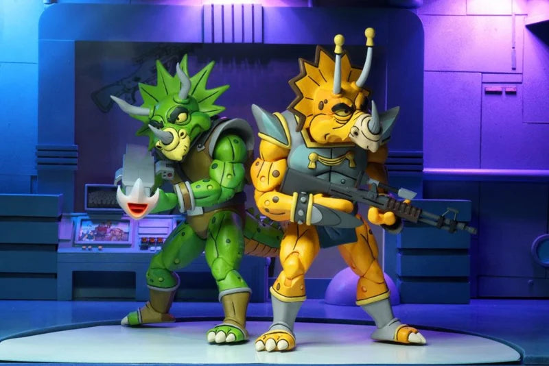 Pack de 2 figurines NECA TMNT Captain Zarax & Zork