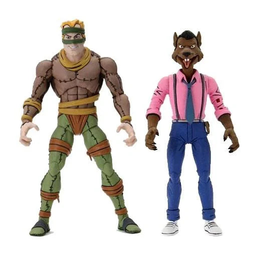 NECA TMNT Pack de 2 figuras Rat King y Vernon