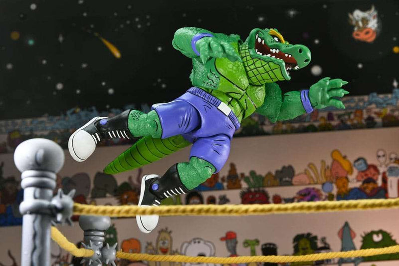 Neca Tortugas Ninja Archie Comics Stump Wrestling Leatherhead