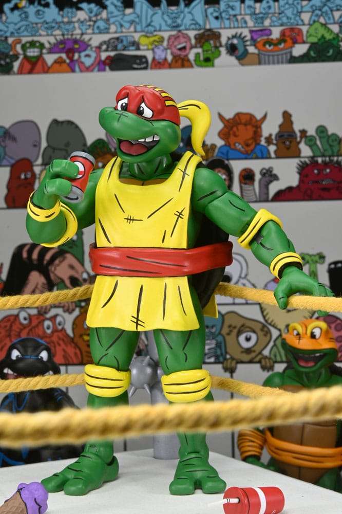 Neca Teenage Mutant Ninja Turtles Archie Comics Stump Wrestling Turtles 4-pack