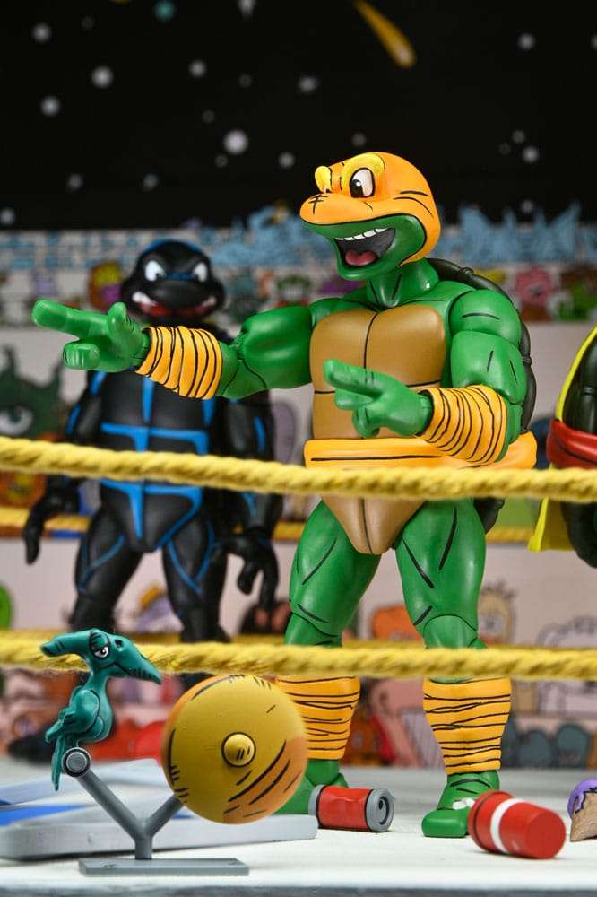 Neca Teenage Mutant Ninja Turtles Archie Comics Stump Wrestling Turtles 4-pack