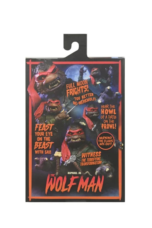 Neca Universal Monsters x Teenage Mutant Ninja Turtles Ultimate Raphael como The Wolfman