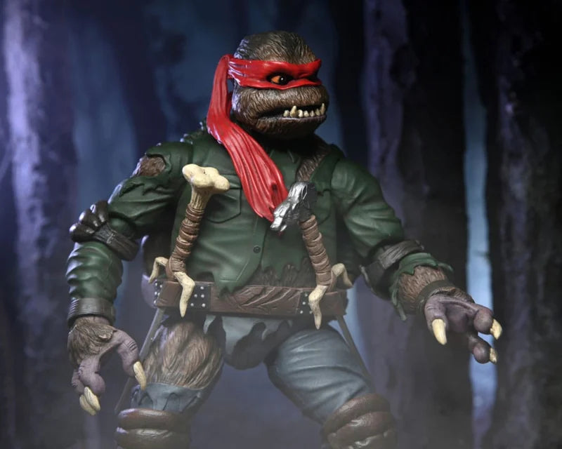 Neca Universal Monsters x Teenage Mutant Ninja Turtles Ultimate Raphael como The Wolfman
