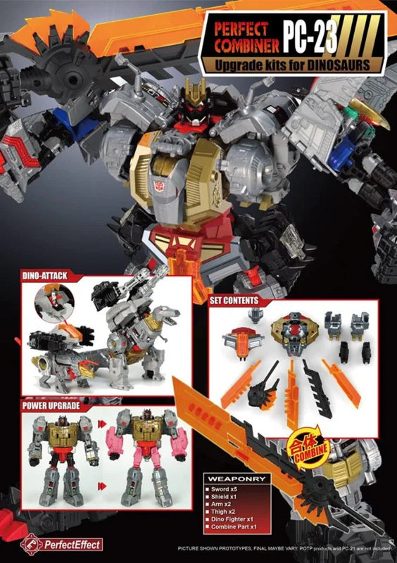 Perfect Effect PC-23 Set de mejora para los Dinobots de POTP