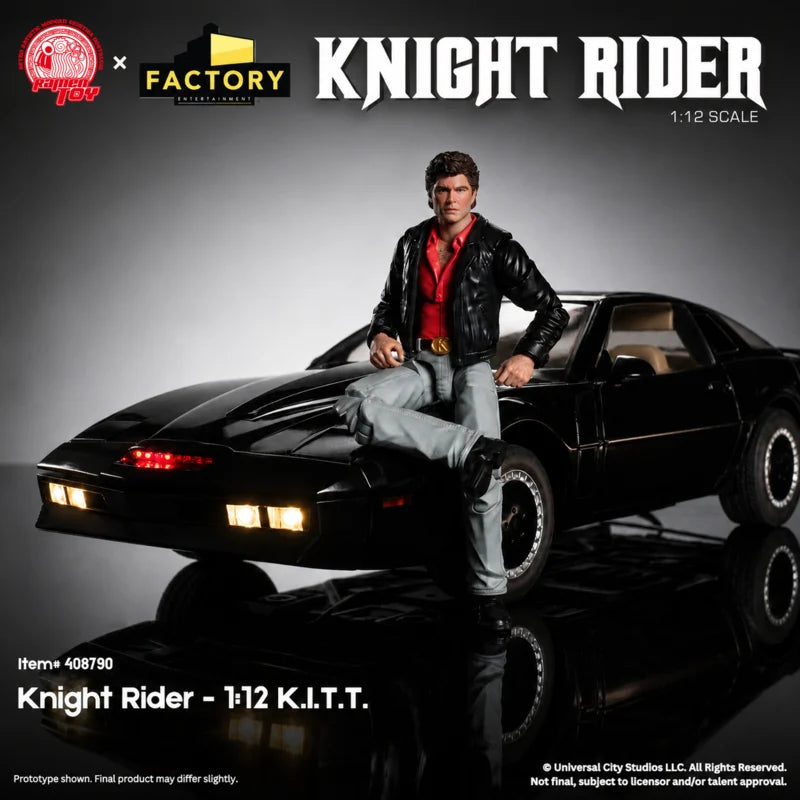 Ramen Toy x Factory Entertainment 1/12 Knight Rider K.I.T.T. & Michael Knight