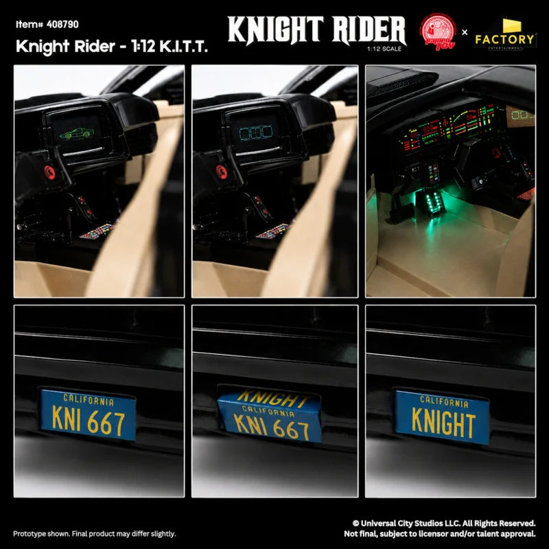 Ramen Toy x Factory Entertainment 1/12 Knight Rider K.I.T.T. & Michael Knight