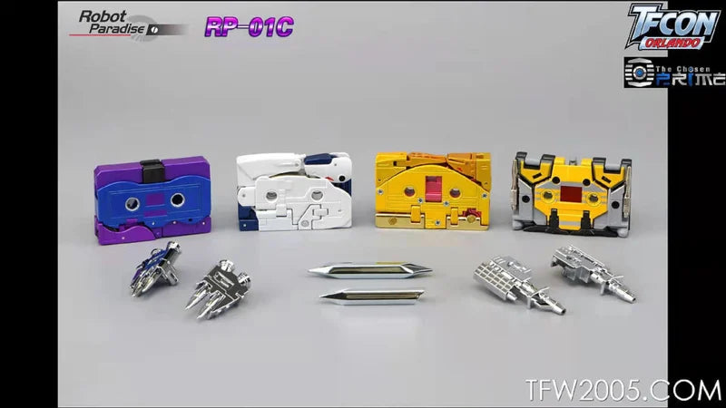 Robot Paradise RP-01C Buzzsaw, Overkill, Autoscout & Slugfest