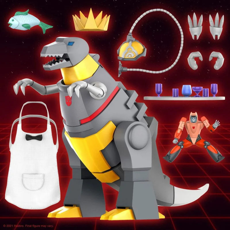 Figura de acción Super7 Transformers Ultimates Grimlock (Modo Dino)