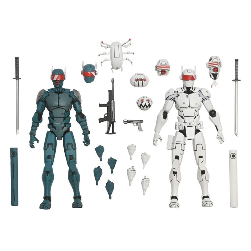 Set de 2 figuras Neca Teenage Mutant Ninja Turtles (The Last Ronin): Synja Robots