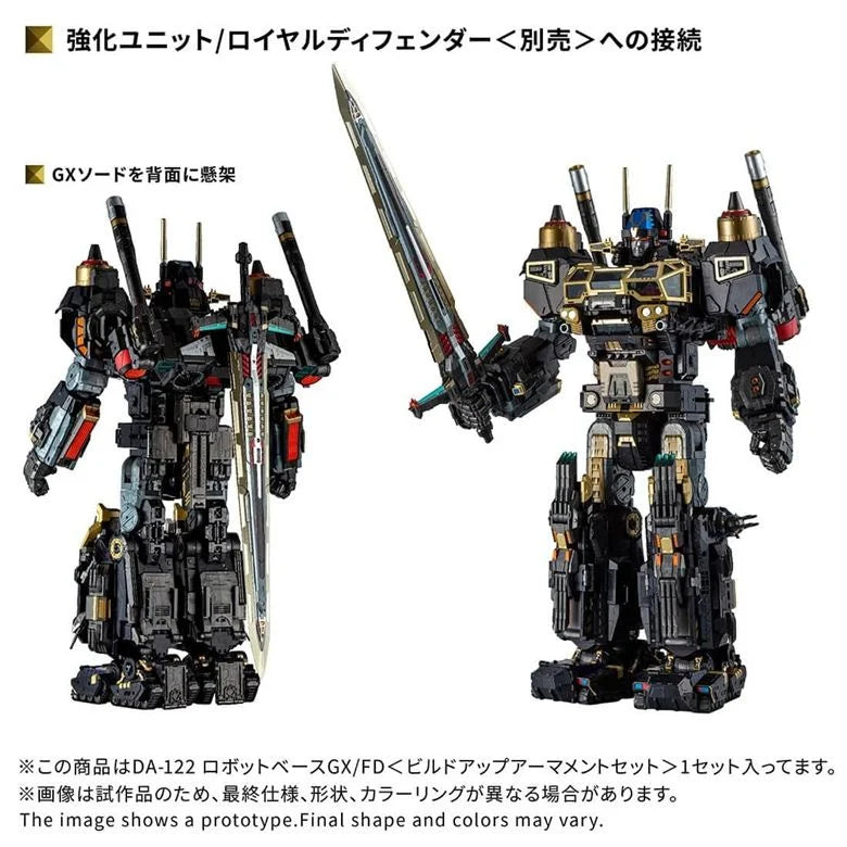 Takara T-spark Diaclone DA-122 Robot Base GX/FD < Ensemble d'armement >
