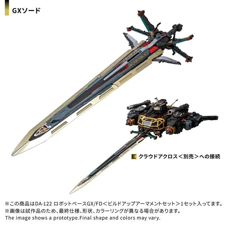 Takara T-spark Diaclone DA-122 Robot Base GX/FD < Ensemble d'armement >