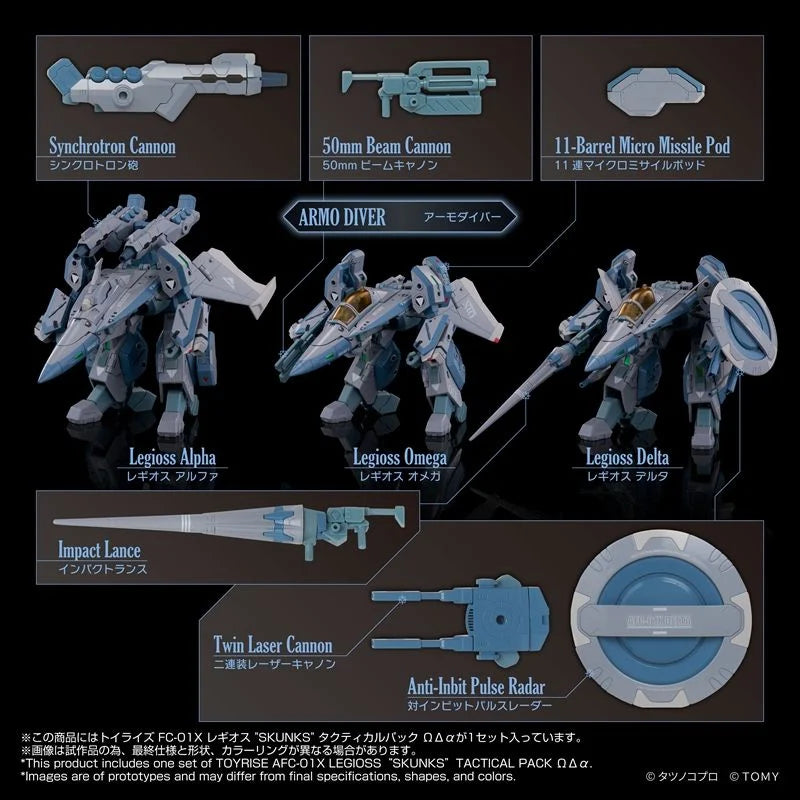 Takara Tomy T-Spark TOYRISE Genesis Climber Mospeada Another Genesis AFC-01X Ω Legioss SKUNKs Tactical Pack ΩΔα