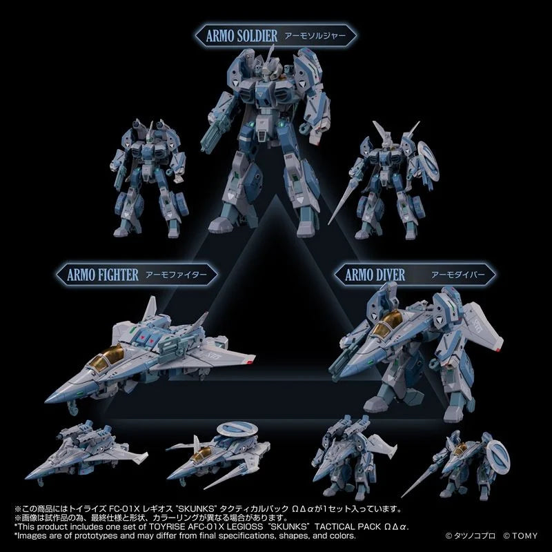 Takara Tomy T-Spark TOYRISE Genesis Climber Mospeada Another Genesis AFC-01X Ω Legioss SKUNKs Tactical Pack ΩΔα