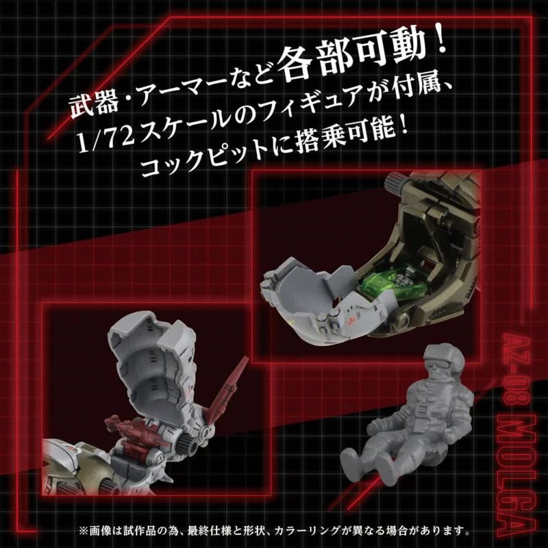 Kit de modélisme en plastique Takara Zoids 1/72 AZ-08 Molga