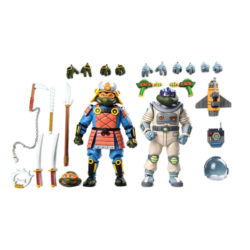 Tortugas Ninja (Serie animada) Paquete de 2 Aventuras espaciales y Tortugas samurái