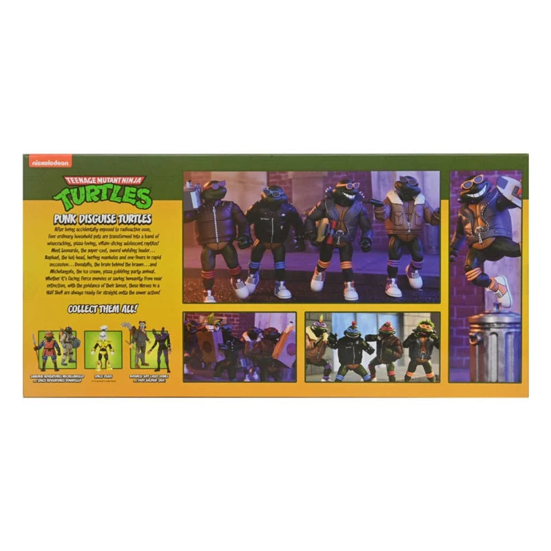 Figurines articulées (dessin animé) Tortues Ninja - Lot de 4 Punk Turtles