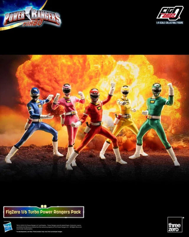 Threezero Power Rangers Turbo 1/6 Figure 5-Pack