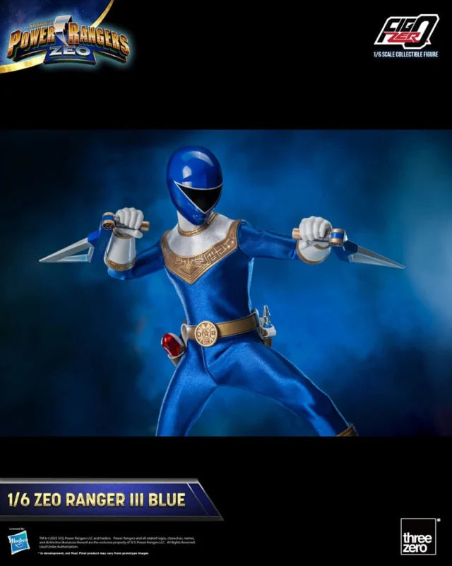 Figurine Threezero Power Rangers Zeo 1/6 Blue Ranger - Précommande