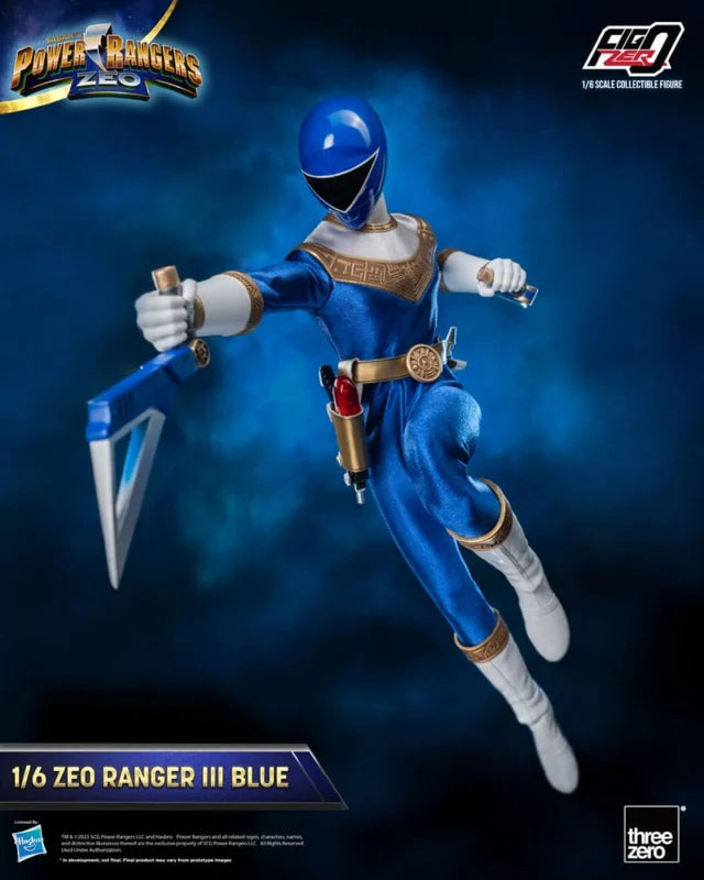 Figurine Threezero Power Rangers Zeo 1/6 Blue Ranger - Précommande