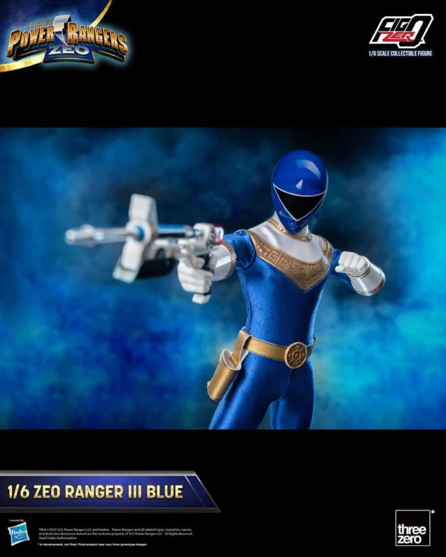 Figurine Threezero Power Rangers Zeo 1/6 Blue Ranger - Précommande