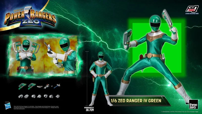 Threezero Power Rangers Zeo 1/6 Figure Green Ranger - Pre order