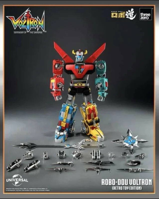 Threezero Robo-Dou Voltron Retro Toy Edition