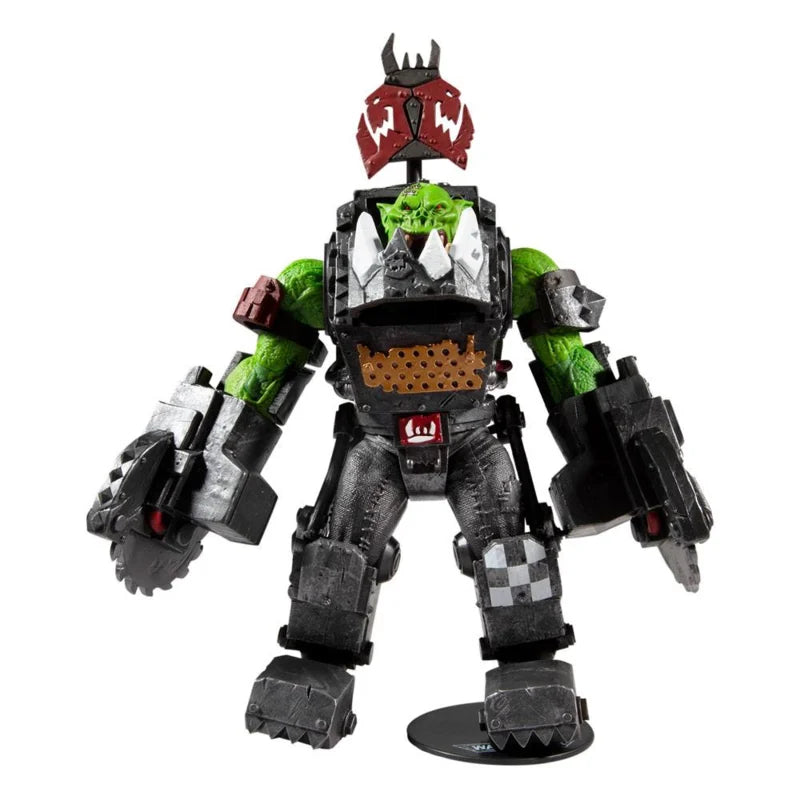 Figurine Warhammer 40k Ork Meganob avec tronçonneuse