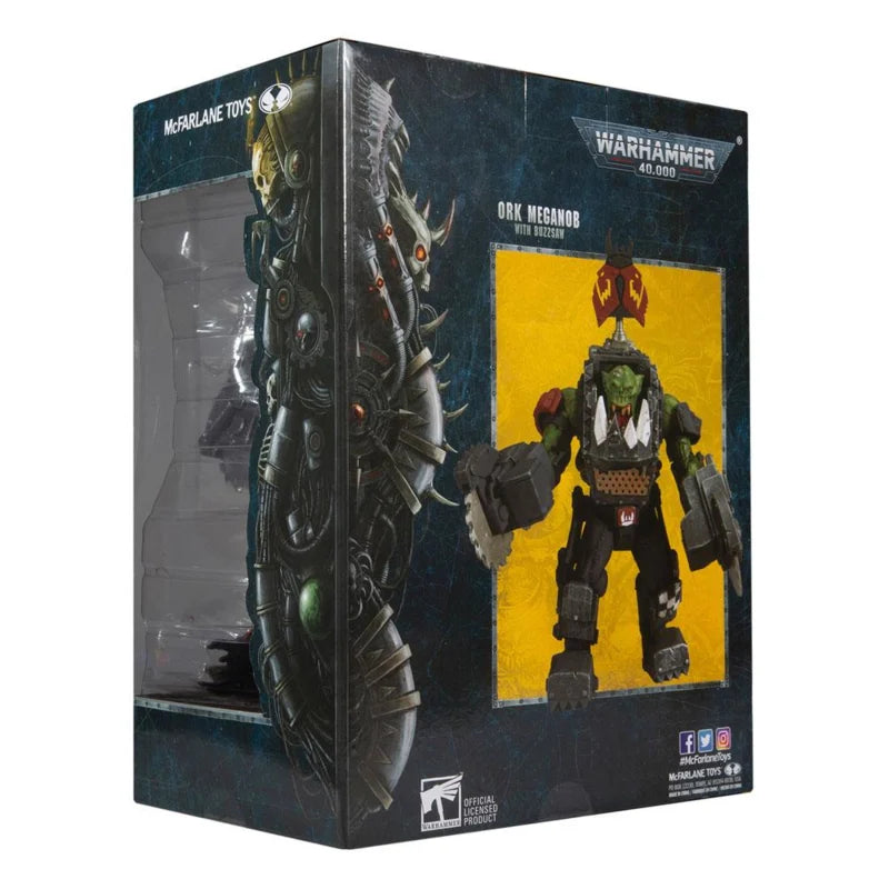 Figurine Warhammer 40k Ork Meganob avec tronçonneuse