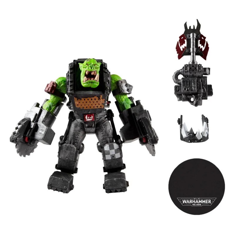 Figurine Warhammer 40k Ork Meganob avec tronçonneuse